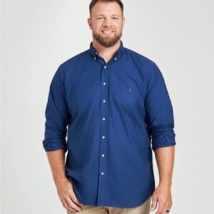 Polo Ralph Lauren Men’s Button-Down Shirt – 2XL – Navy